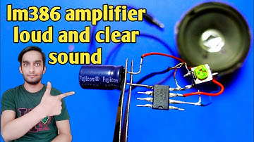 How to make audio amplifier speaker at home using lm386 ic | lm386 amplifier