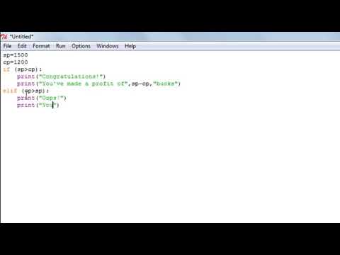Python Programming Tutorial   14  The ELIF Statement