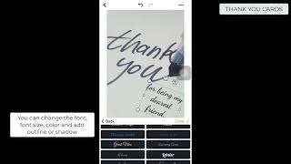 piZap's Quick Photo Editing Tutorial: Thank You Cards screenshot 5