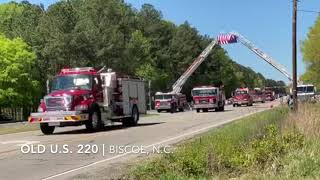 Procession for Deputy Who Died From COVID-19