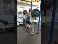 Heels Elevated BB Squat + Chains