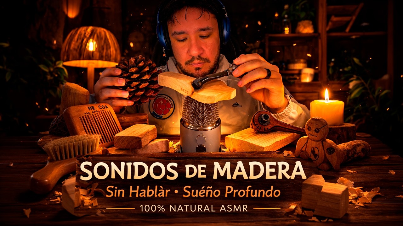 ASMR LOS MEJORES SONIDOS CON OBJETOS DE MADERA
