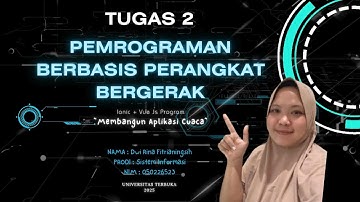 TUGAS 2 - PEMROGRAMAN BERBASIS PERANGKAT BERGERAK - SISTEM INFORMASI - UT