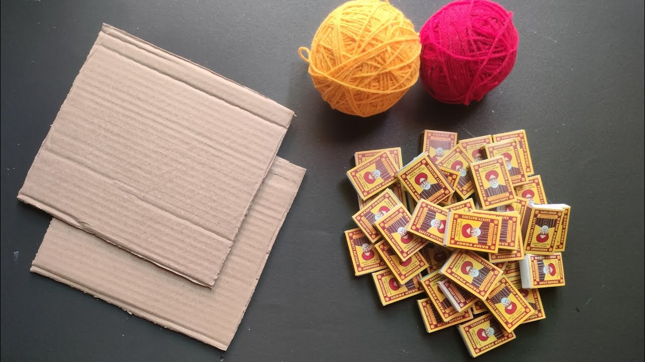 Beautiful Matchsticks Box Wall Hanging Craft Ideas/Best Out of waste ...