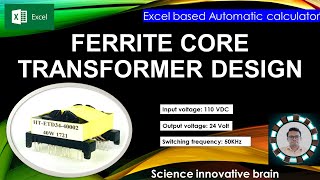 Ferrite core HF transformer design #ferriteTransformer@scienceinnovativebrain