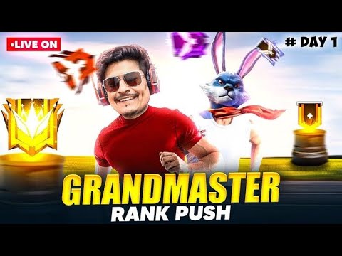 💥 Free Fire Live | BR Rank Push Grind | Heroic To Grandmaster Journey # ...