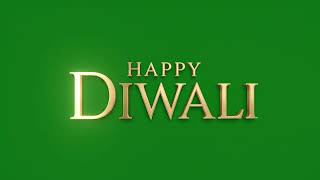 Happy Diwali Gold Typography Green Screen | AI Generated screenshot 2