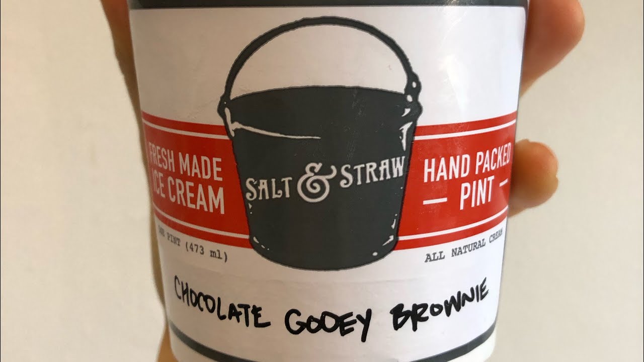 Salt & Straw CHOCOLATE GOOEY BROWNIE Ice Cream Review YouTube