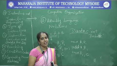 Instruction and Instruction Sequencing | III | CS | Module1 | CO | Session 4