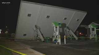 No injuries after canopy collapse at BP gas station in Hudson