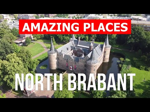 Travel to the province of North Brabant, Netherlands | Nature, vacation, landscapes | Drone 4k video