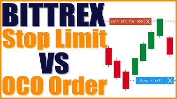 Bittrex Tutorial: Stop Limit And OCO Order Which One Should You Use