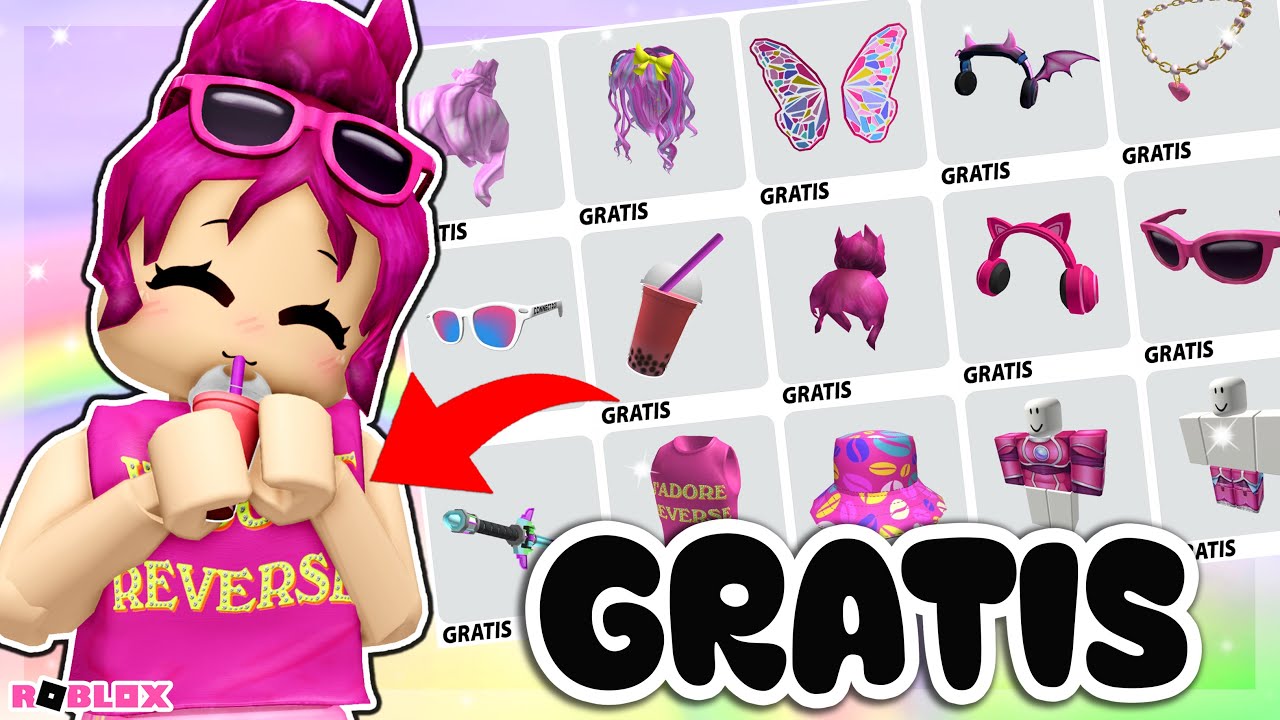 FÁCIL! TODOS OS ITENS DA COR ROSA GRATIS NO ROBLOX 2026