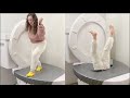 Walking on 100 layers of duct tape in worlds largest toilet compilation