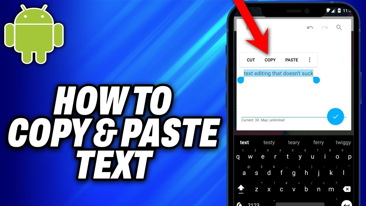 How To Copy and Paste Text on Android -Easy Fix - YouTube