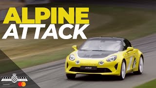 W Series driver thrashes new Alpine A110 Tour de Corse at Goodwood | FOS 2022