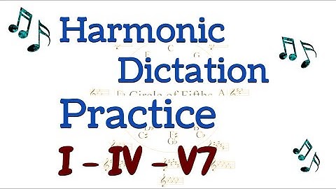 I, IV, V7 Chords - Ear Training Harmonic Dictation Practice