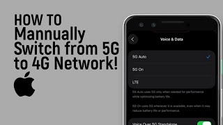 How to Manually Switch from 5G to 4G Network on iPhone [easy] screenshot 5