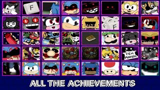 ALL THE ACHIEVEMENTS OF FIVE NIGHTS AT SONIC'S: MANIAC MANIA | TODOS LOS LOGROS | FNAF FAN GAME |