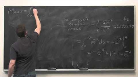 Centers of Mass and Moments - Integral Calculus
