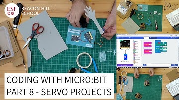 Coding with micro:bit - Part 8 - Making a servo powered waving arm and inch worm