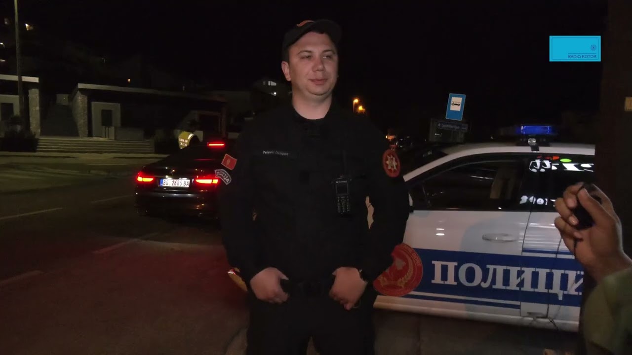 Redovna kontrola saobraćaja – ekipa Radio Kotora u patroli sa službenicima OB Kotor