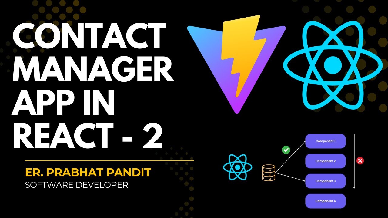Contact Manager App in React | React Context API + LocalStorage + Ant ...