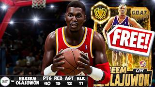 *FREE* GOAT Hakeem Olajuwon is the BEST LOCKER CODE CARD EVER IN MYTEAM HISTORY!!!