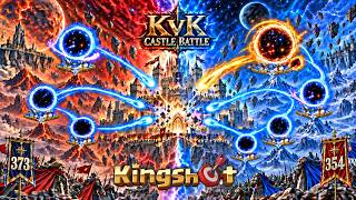 Kingshot KvK🛡| Castle Battle 373 vs 354 ⚔️ Elrick, Mad king POV 👑 screenshot 2