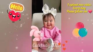 😄cute baby video ❤ try not to laugh ! (PART21) #shorts #baby #cutebaby #funny