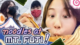 HOTO NOODLES on a rainy day at MOUNT FUJI! | japan vlog 2022