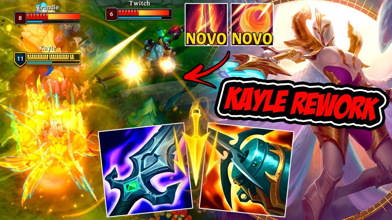 *REWORK* KAYLE AD TÁ INSANAMENTE QUEBRADA COM ULT NOVA  - LEAGUE OF LEGENDS