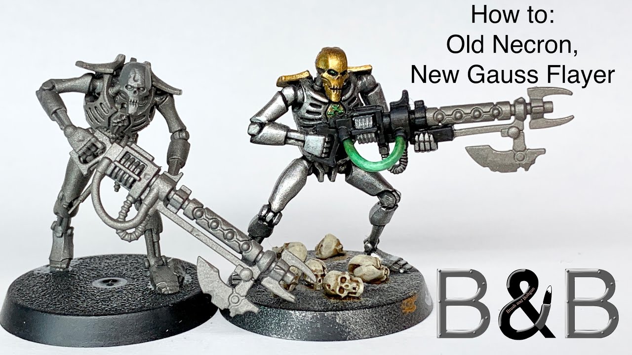 Old Necrons, New Barrels: Changing Gauss Flayer Barrels - YouTube