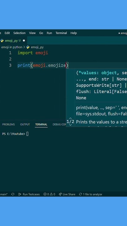 How To Use Emoji In Python || Python Tips And Tricks - YouTube