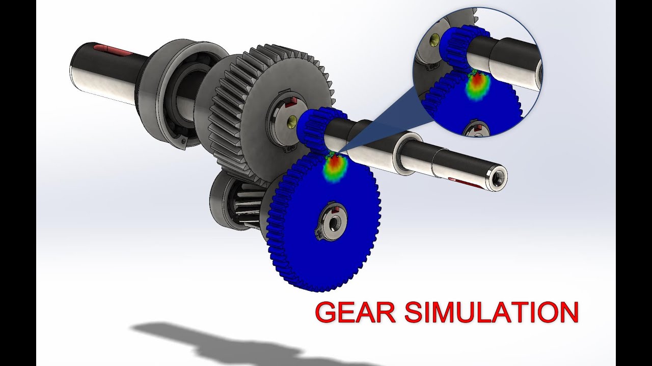 solidworks-simulation-gear-simulation-static-study-youtube