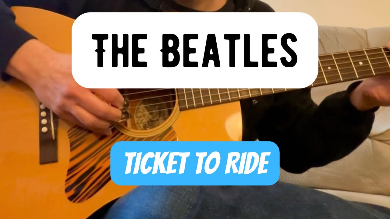 The Beatles Ticket to Ride Fingerstyle Guitar Cover TABS