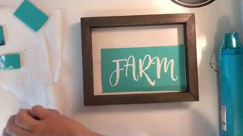 Chalk Couture 2 sided Project on a Box Frame