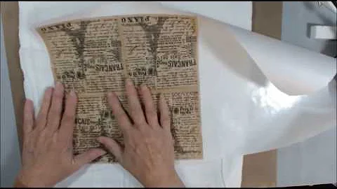 REVIEWING HOW TO BOND NAPKINS TO FREEZER PAPER
