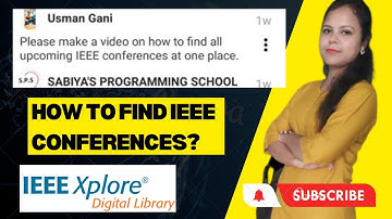 How to find upcoming conferences at a place| Upcoming conferences | IEEE Conferences| IEEE Xplore