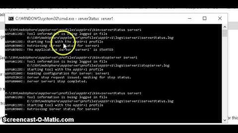 Start and Stop Websphere Application Server 8 5 using command line