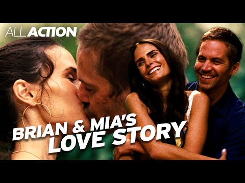 Brian and Mia's Love Story | Fast & Furious Saga | All Action