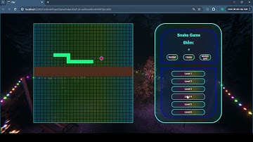 Video Demo Game Snake ( đồ án giữa kỳ môn FrontEnd)