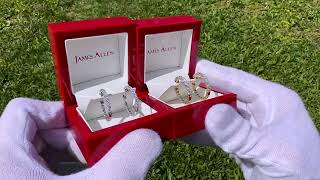 1 CARAT vs. 2 CARAT Diamond Hoop Earrings - James Allen by Diamond Spotlight 925 views 1 year ago 1 minute, 50 seconds