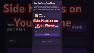 Side Hustles on Your Phone tapswap code #tapswapcode #tapswap #trending #viralvideo #shorts #reels