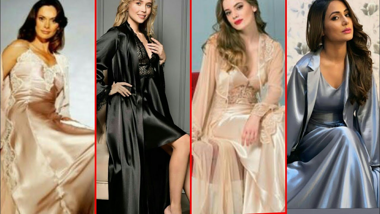 Stylish Comfortable And Relaxable Silk Satin Nightwear Ideas For Women