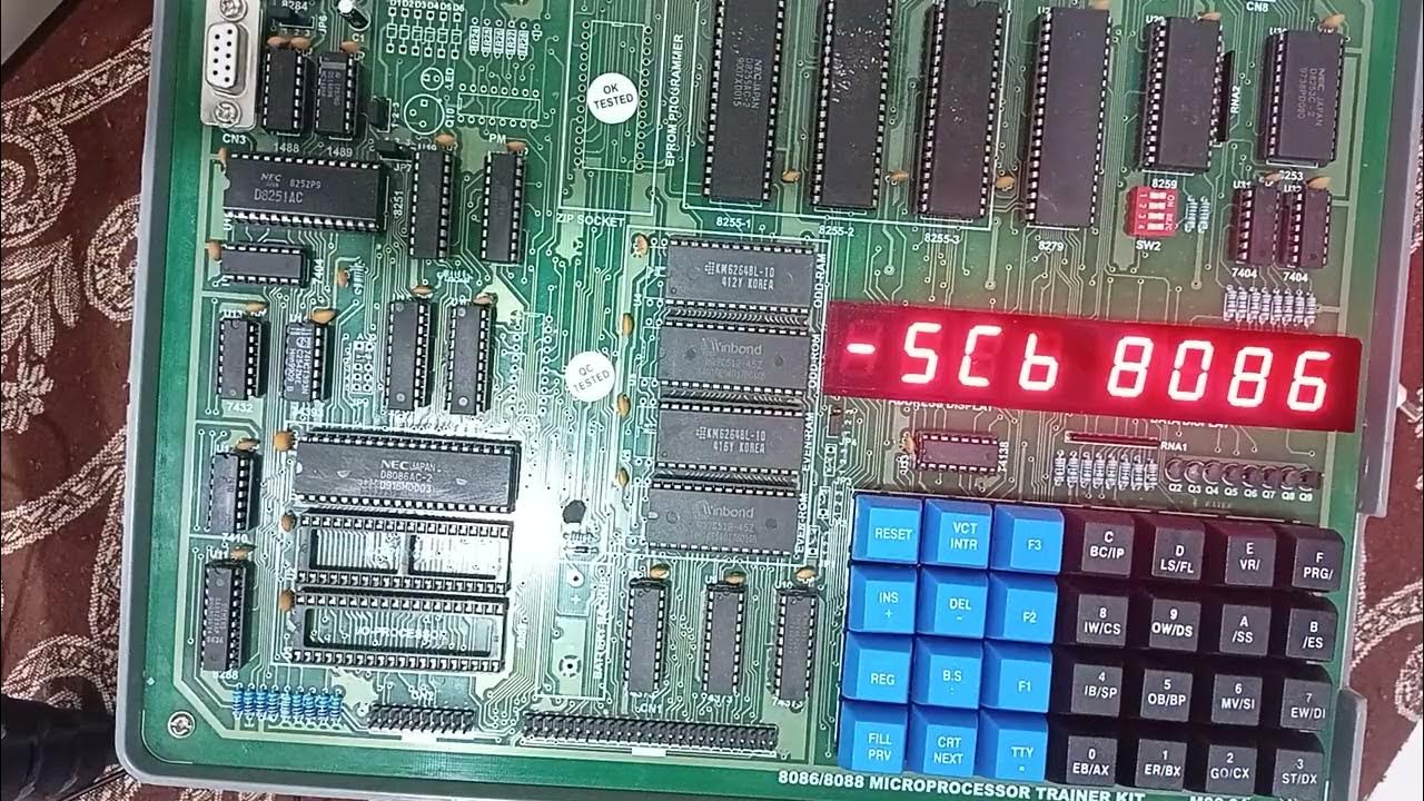 16-bit addition 8086 program - YouTube
