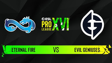 Eternal Fire vs. Evil Geniuses - Map 1 [Overpass] - ESL Pro League Season 16 - Group D