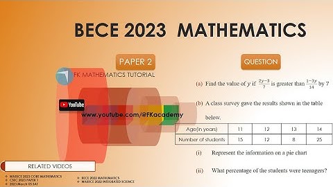 2023 BECE Mathematics Questions Likely to Drop Q2