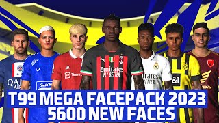 PES 2017 | T99 PATCH NEW MEGA FACEPACK SEASON 2023 AIO 5600  FACES