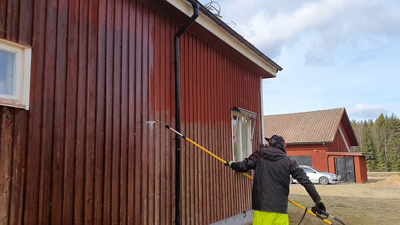 Borttagning av falu rödfärg